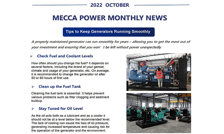 MECCA POWER Noticias mensuales de octubre